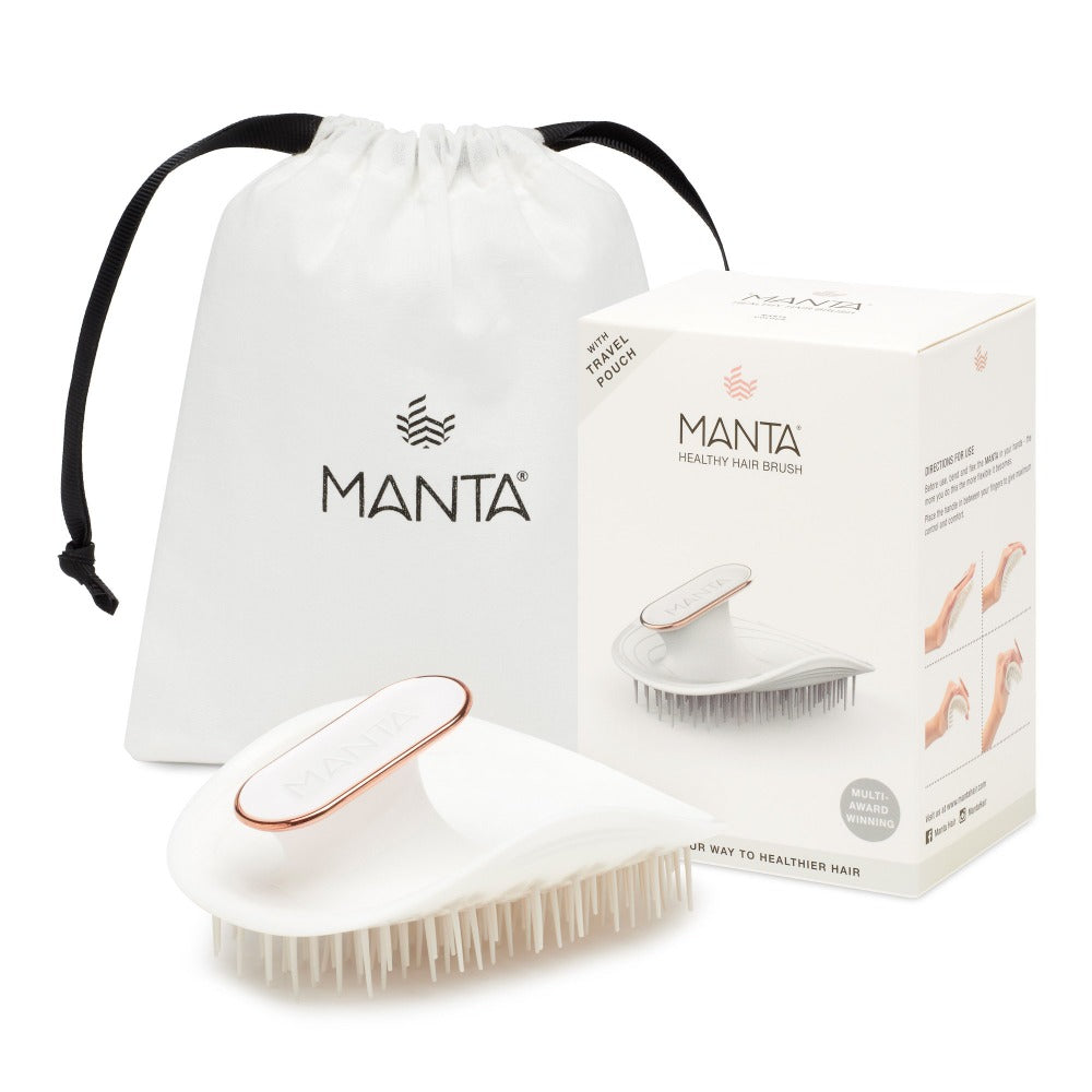 MANTA HAIR BRUSH WHITE